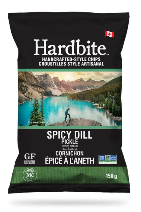 Hardbite Spicy Dill Pickle Potato Chips 128g
