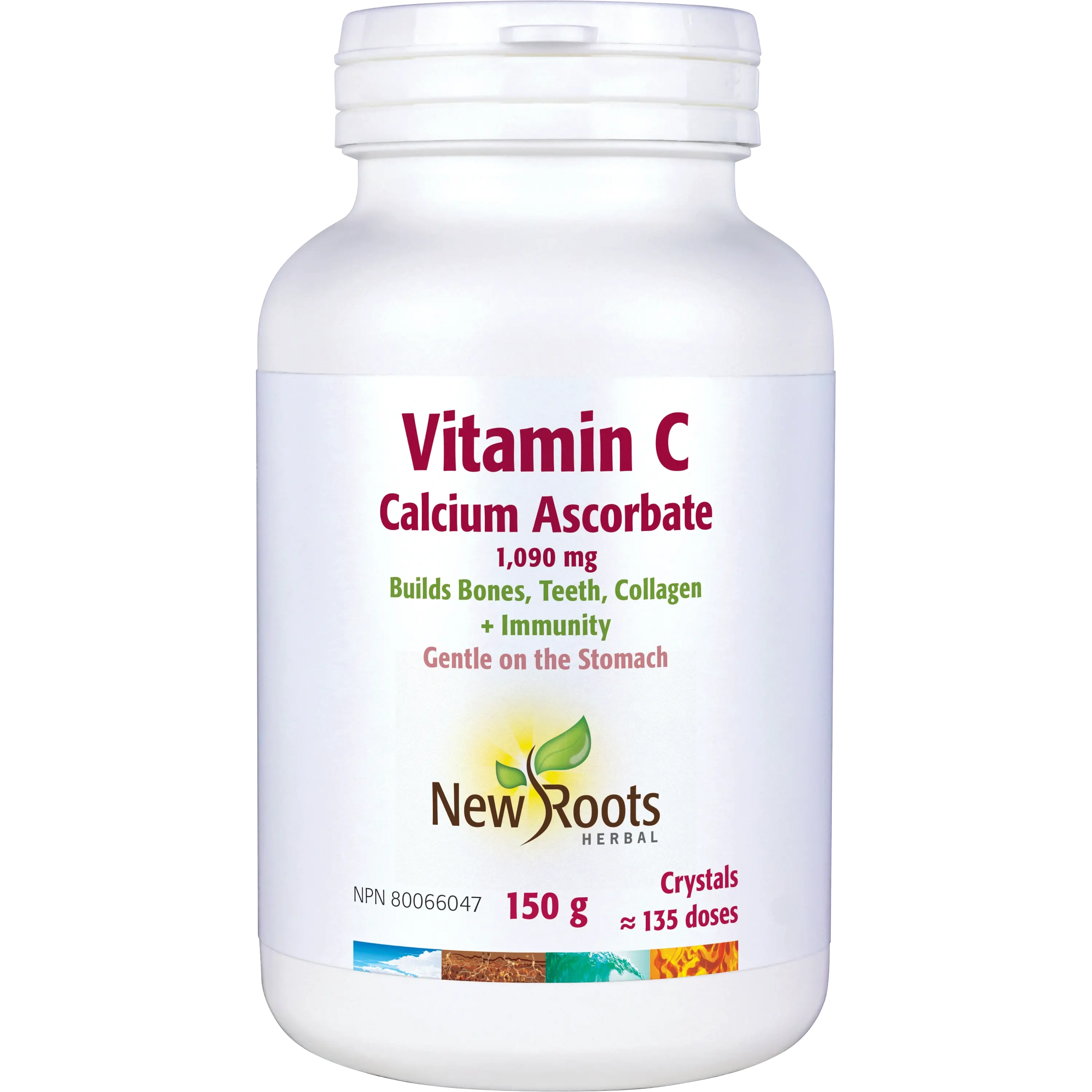 New Roots Vitamin C (Calcium Ascorbate) 150g Powder