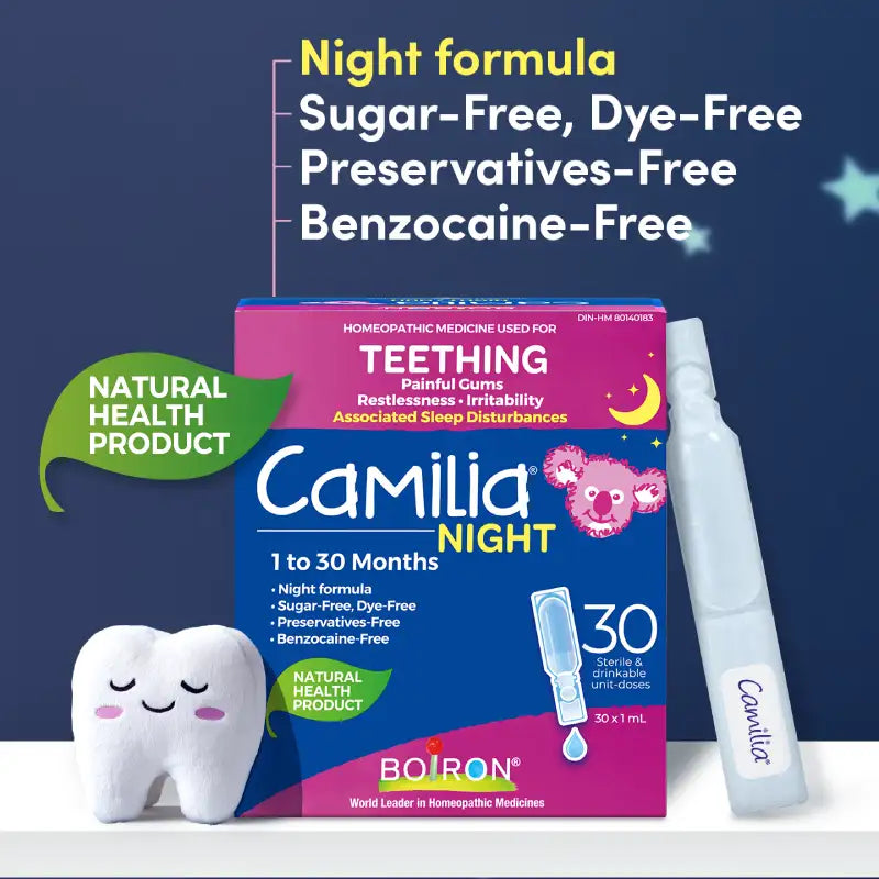 Boiron Camilia Night Teething 1- 30 Months 30 Doses