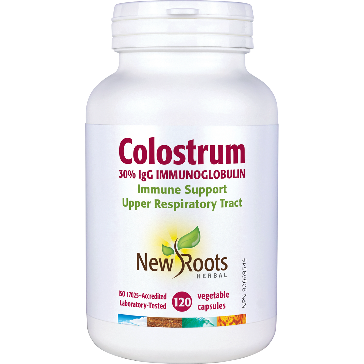 New Roots Colostrum 570mg 120 Vegetarian Capsules — Inside U