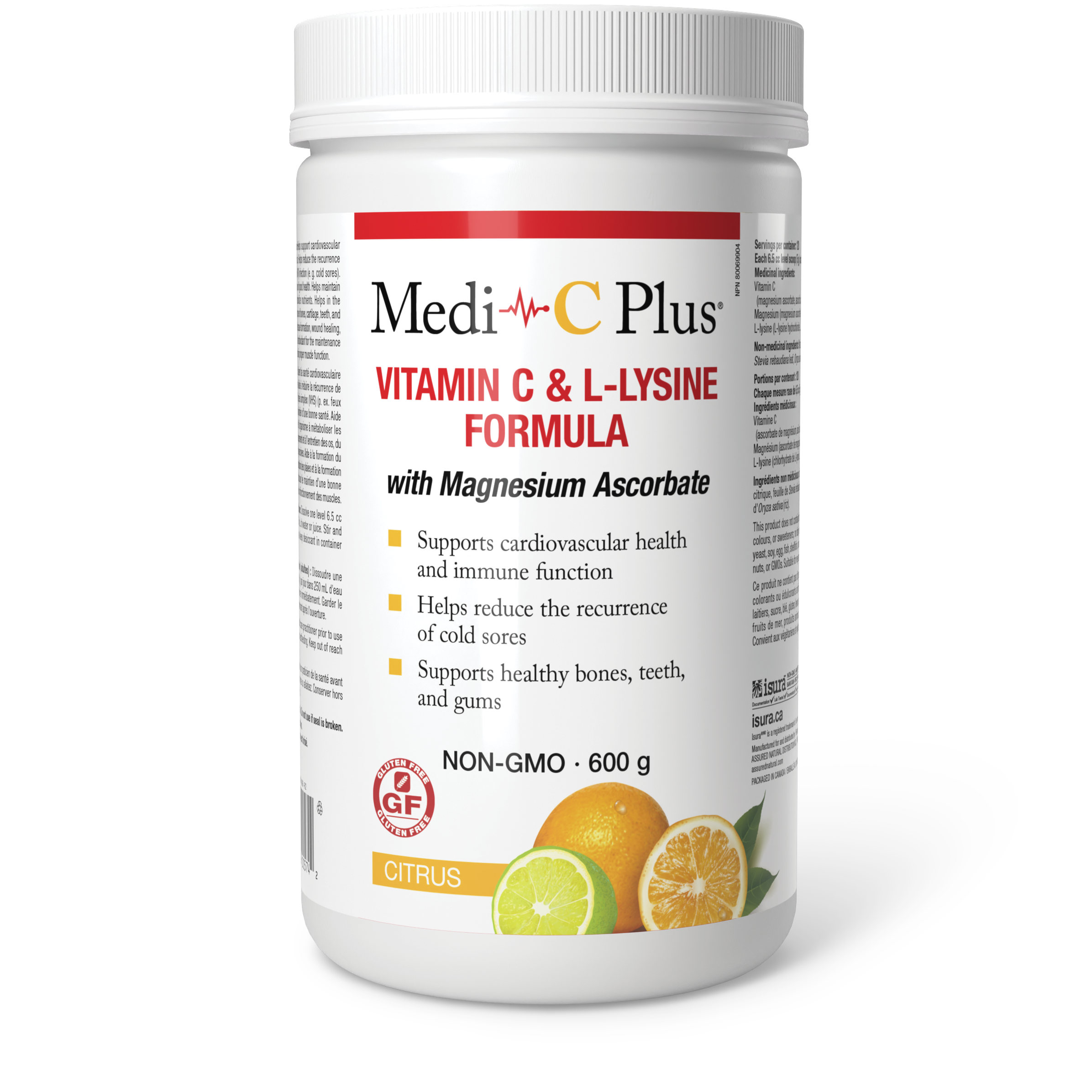 Medi-C Plus with Magnesium Citrus Flavour 600g