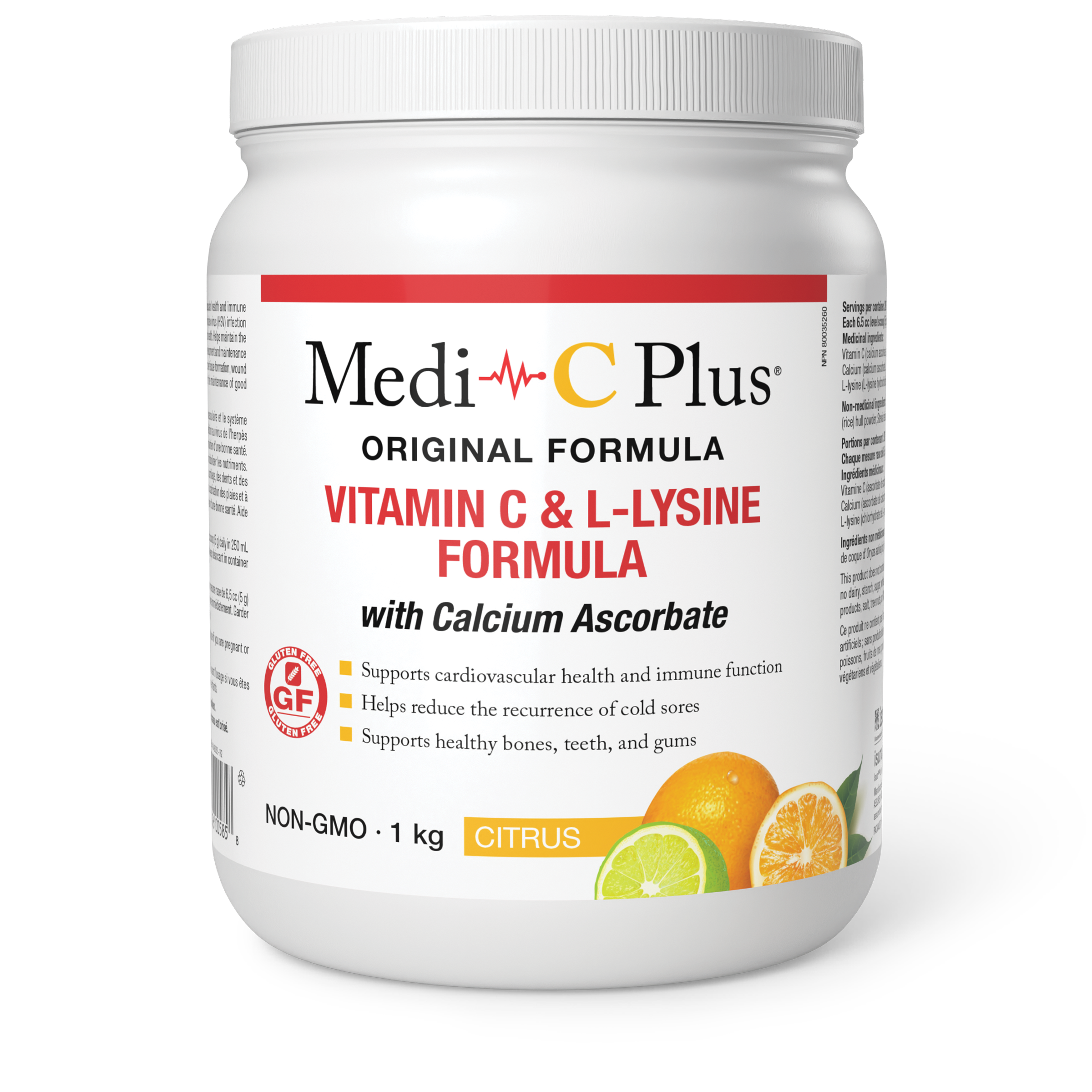 Medi-C Plus with Calcium Ascorbate (Original Formula) Citrus Flavour 1kg