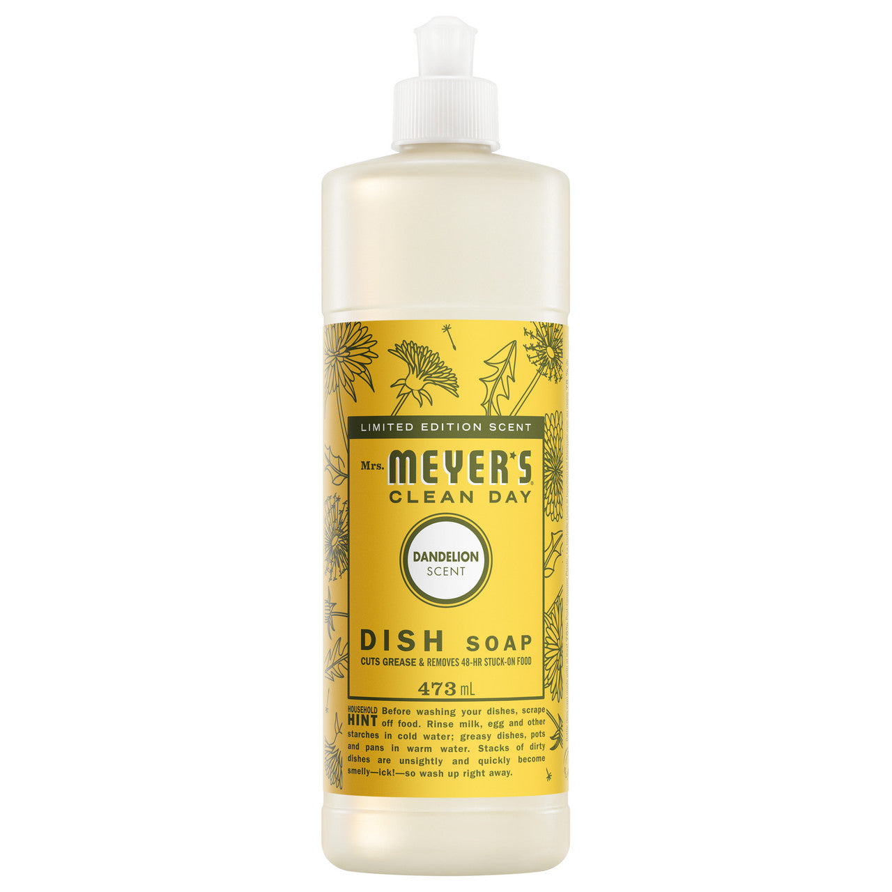 Mrs. Meyer's Dandelion Liquid Dish Soap 473ml