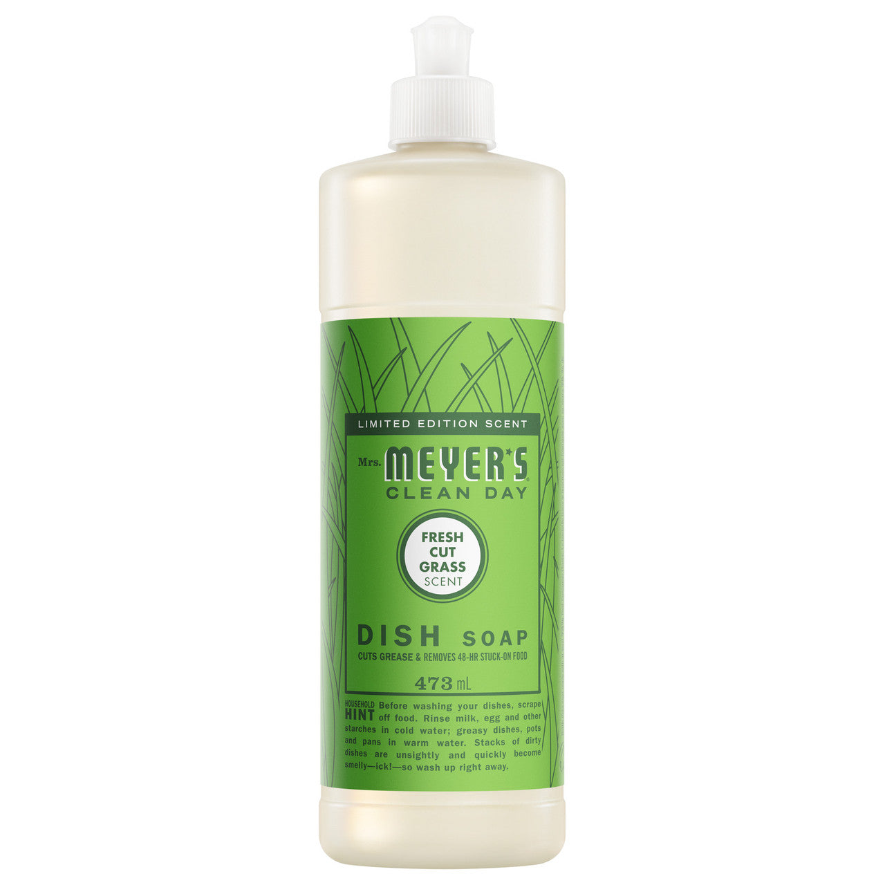 Mrs. Meyer's Fresh Cut Grass Liquid Dish Soap 473ml