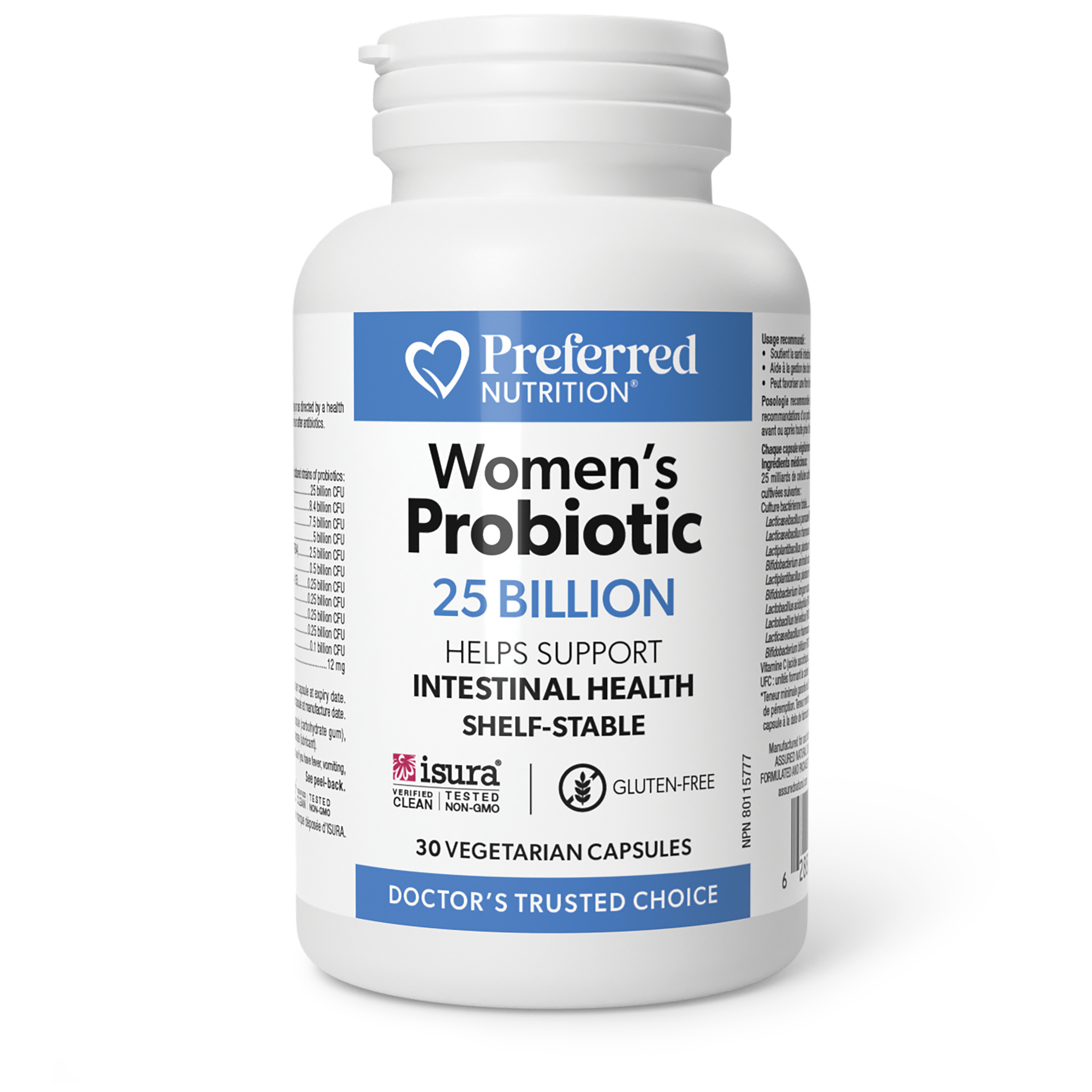 Preferred Nutrition Women’s Probiotic 25 Billion 30 Vegetarian Capsules