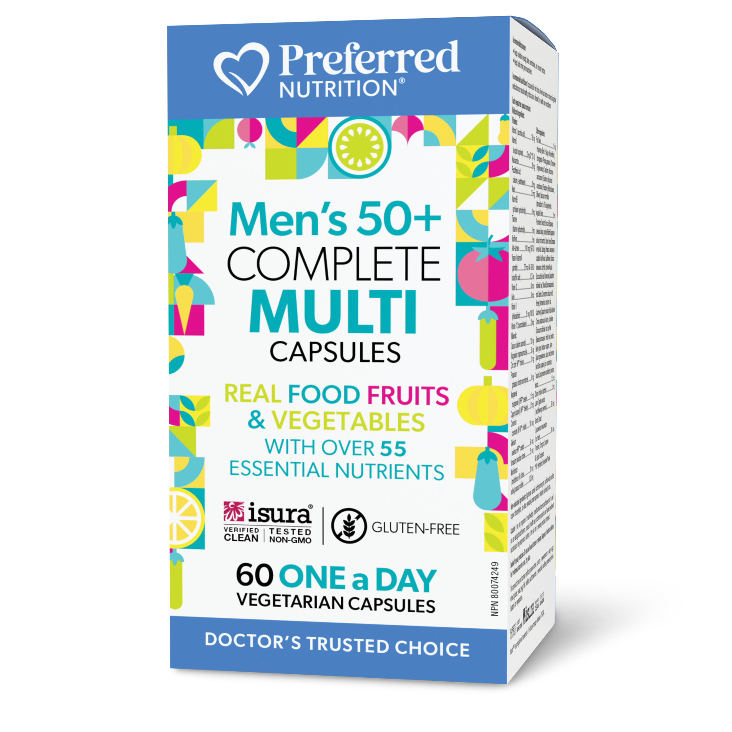 Preferred Nutrition Men’s 50+ Complete Multi One-a-Day 60 Capsules