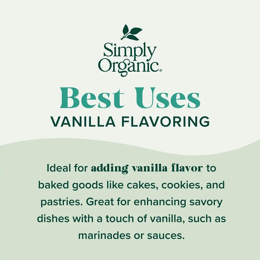 Simply Organic Non-Alcoholic Vanilla Flavouring 118ml