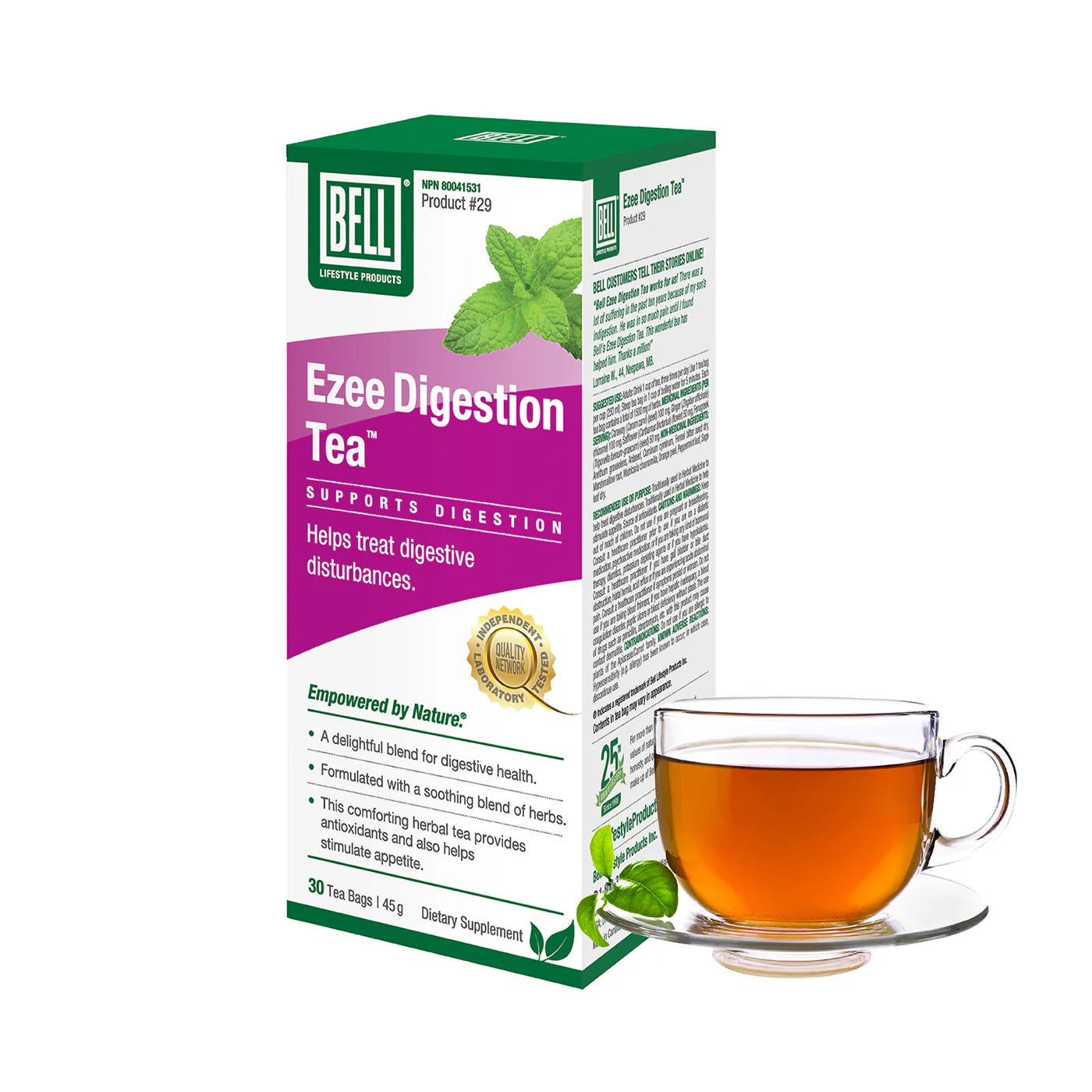 Bell Lifestyle #29 Ezee Digestion Tea 30 Tea Bags