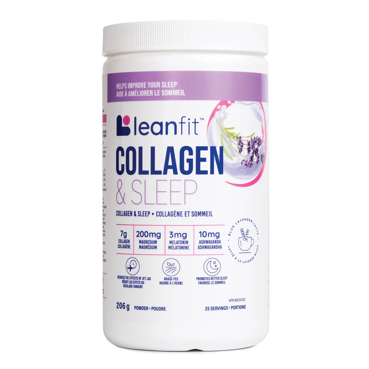 LeanFit Collagen & Sleep Blue Lavender 206g — Inside U
