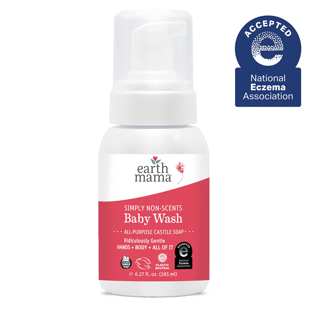 Earth Mama Baby Wash Simply Non-Scents Unscented 185ml