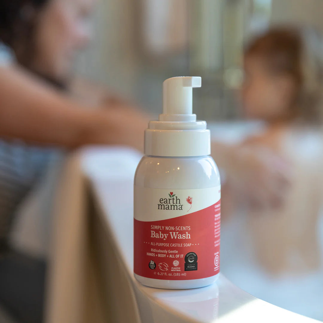 Earth Mama Baby Wash Simply Non-Scents Unscented 185ml