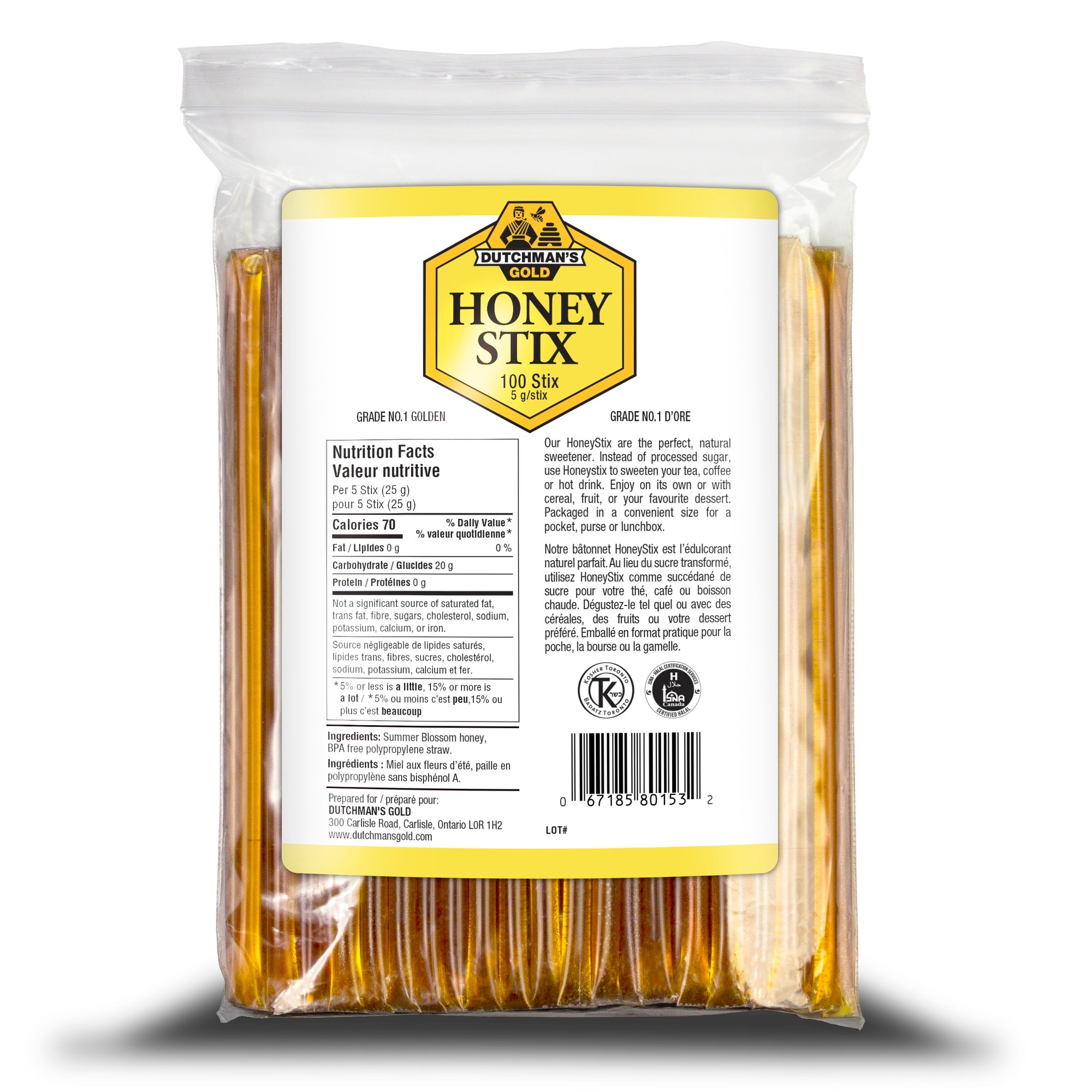 Dutchman's Gold Honey Stix Pack of 100 Stix