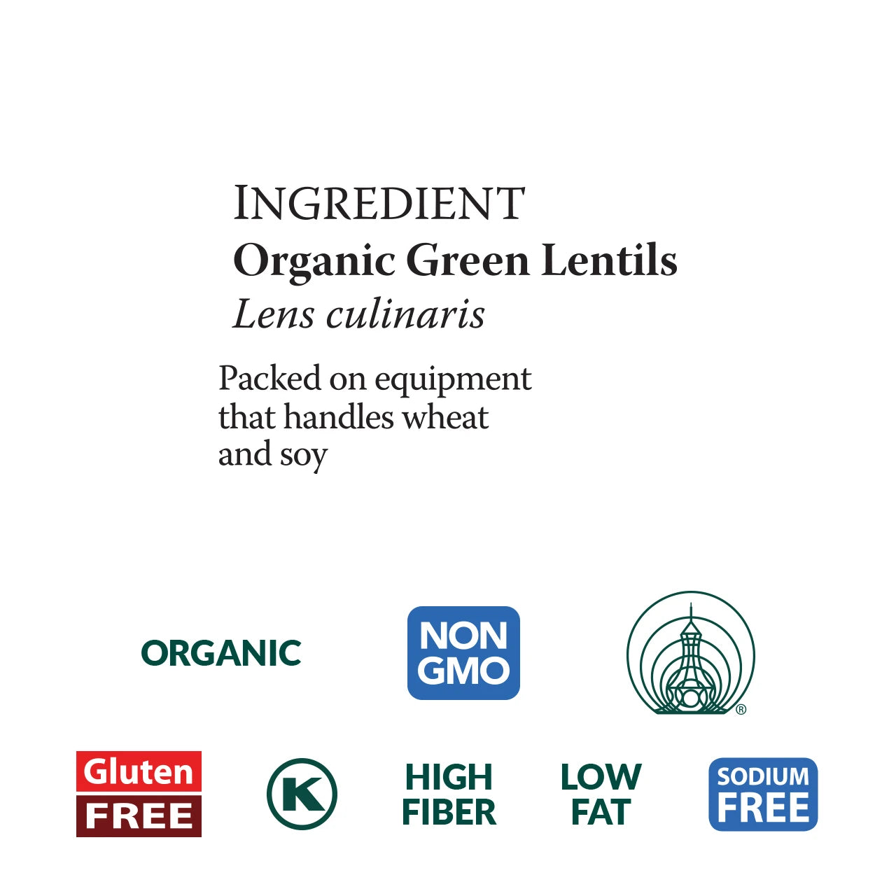 Eden Organic Green Lentils 454g