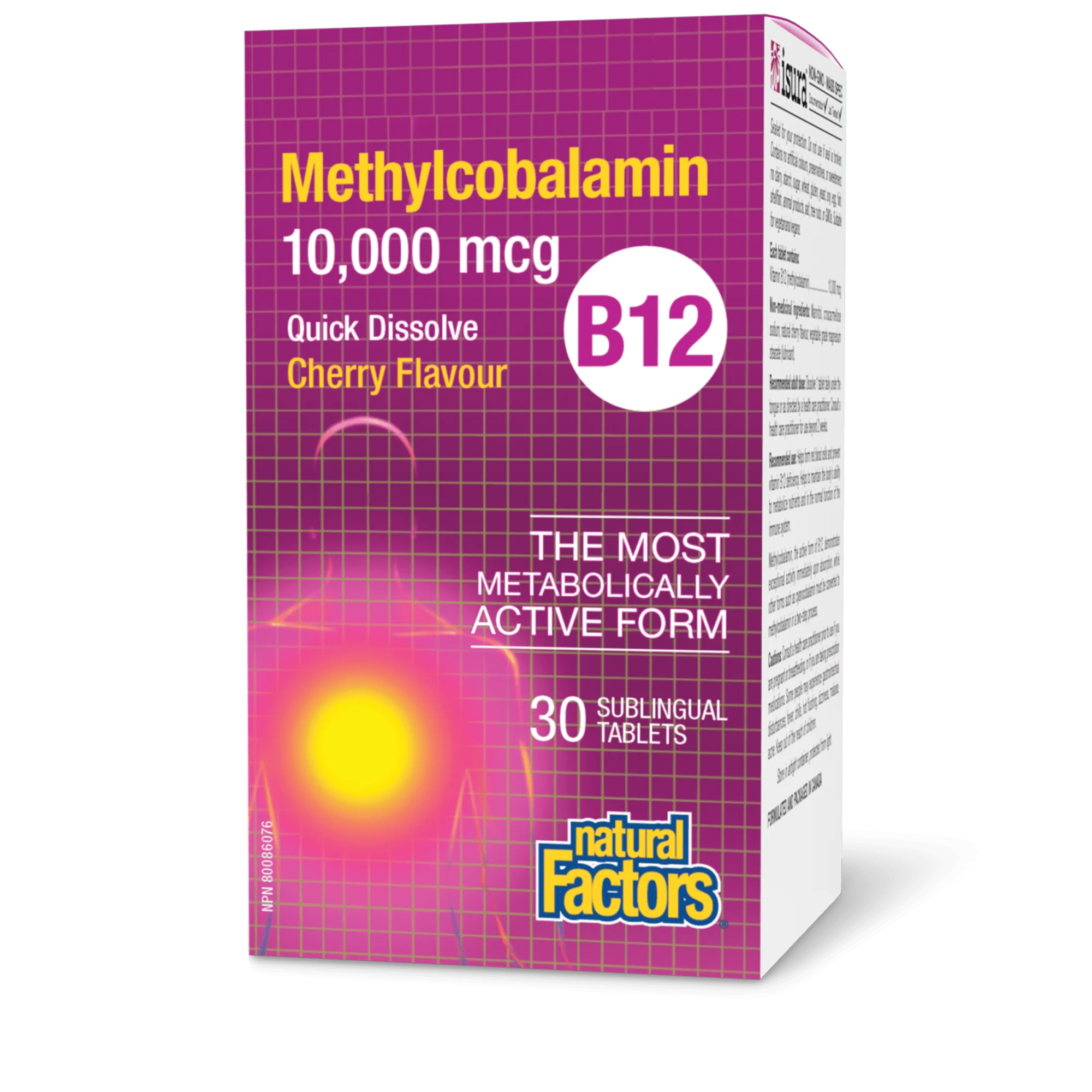 Natural Factors Methyl B12 10,000mcg 30 Sublingual Tablets