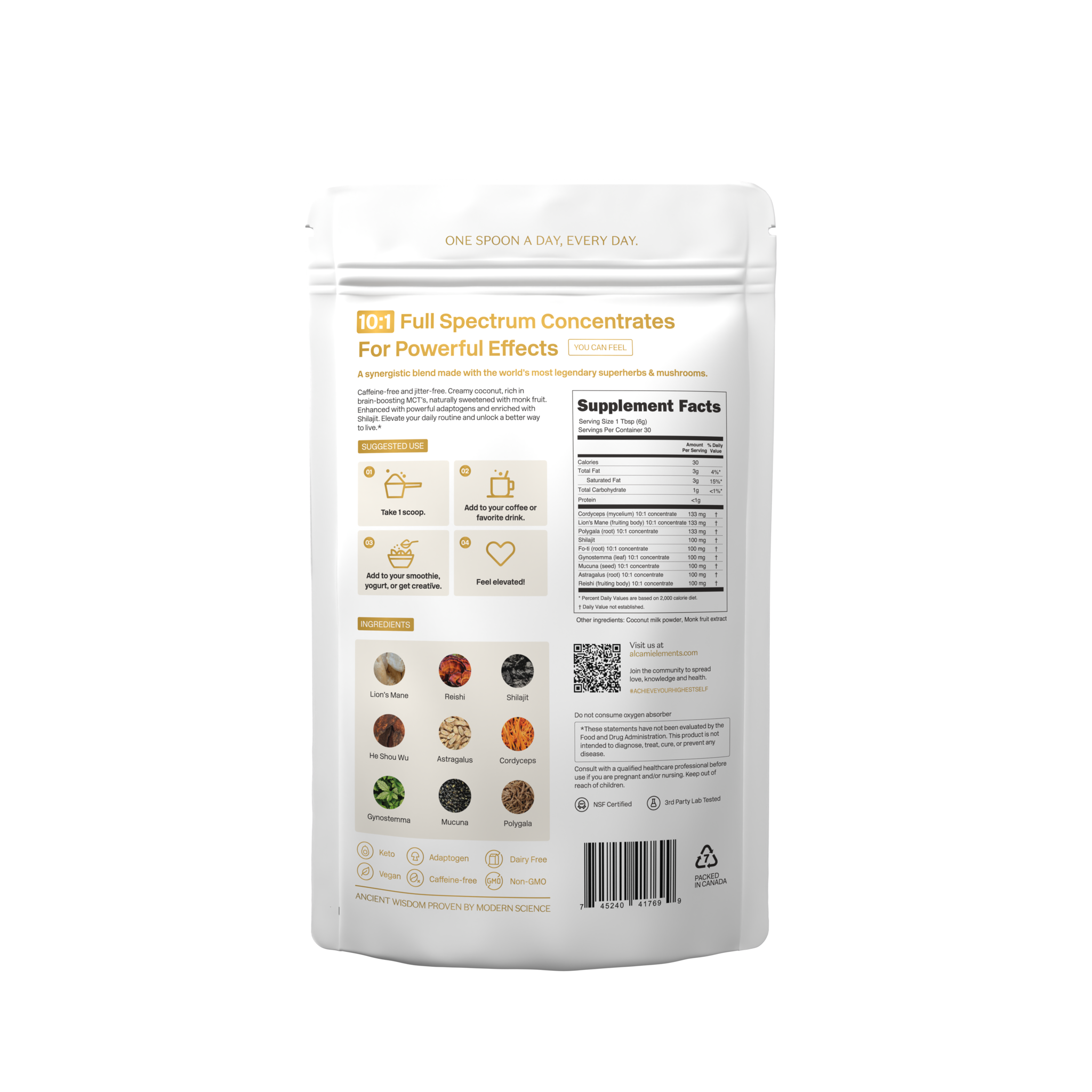 Alcami Elements Original Life Enhancing Blend 30 Servings 180g