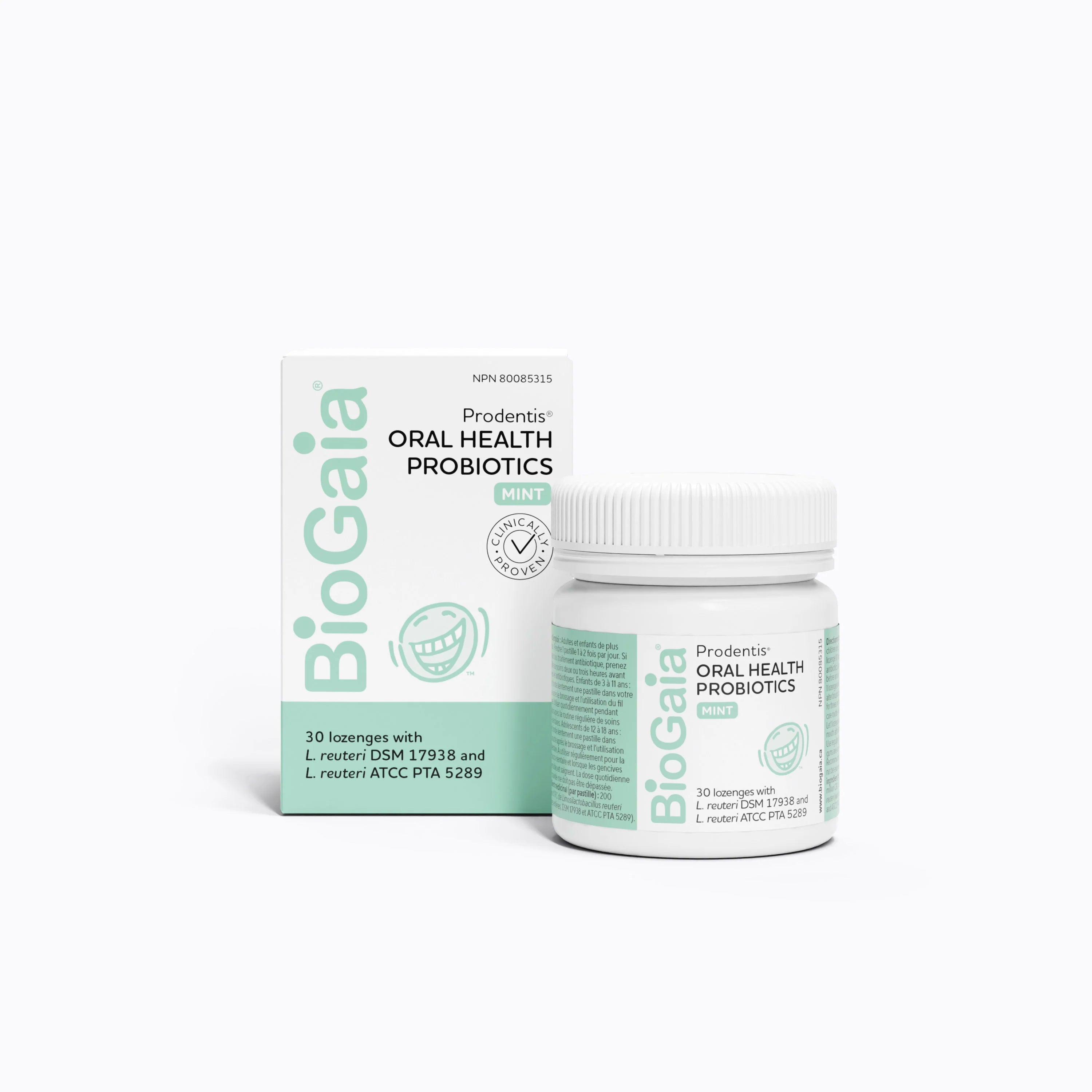 BioGaia Prodentis Oral Health Probiotic Lozenges Mint 30 Lozenges