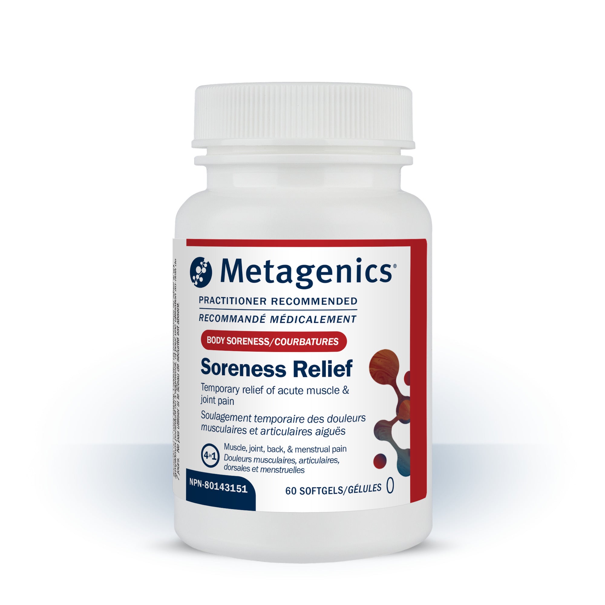 Metagenics Soreness Relief 60 Softgels