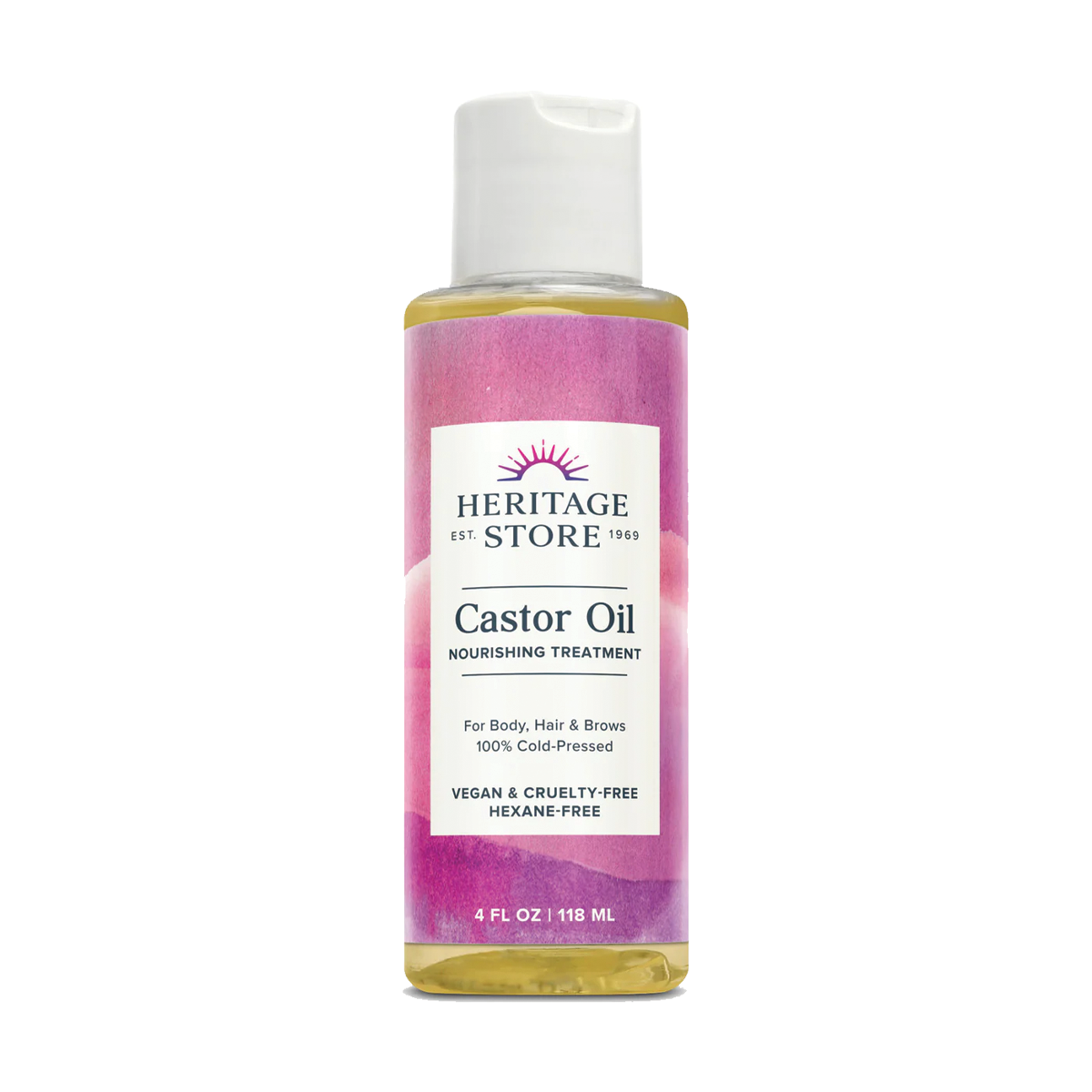 Heritage Store Cold-Pressed Castor Oil 118ml