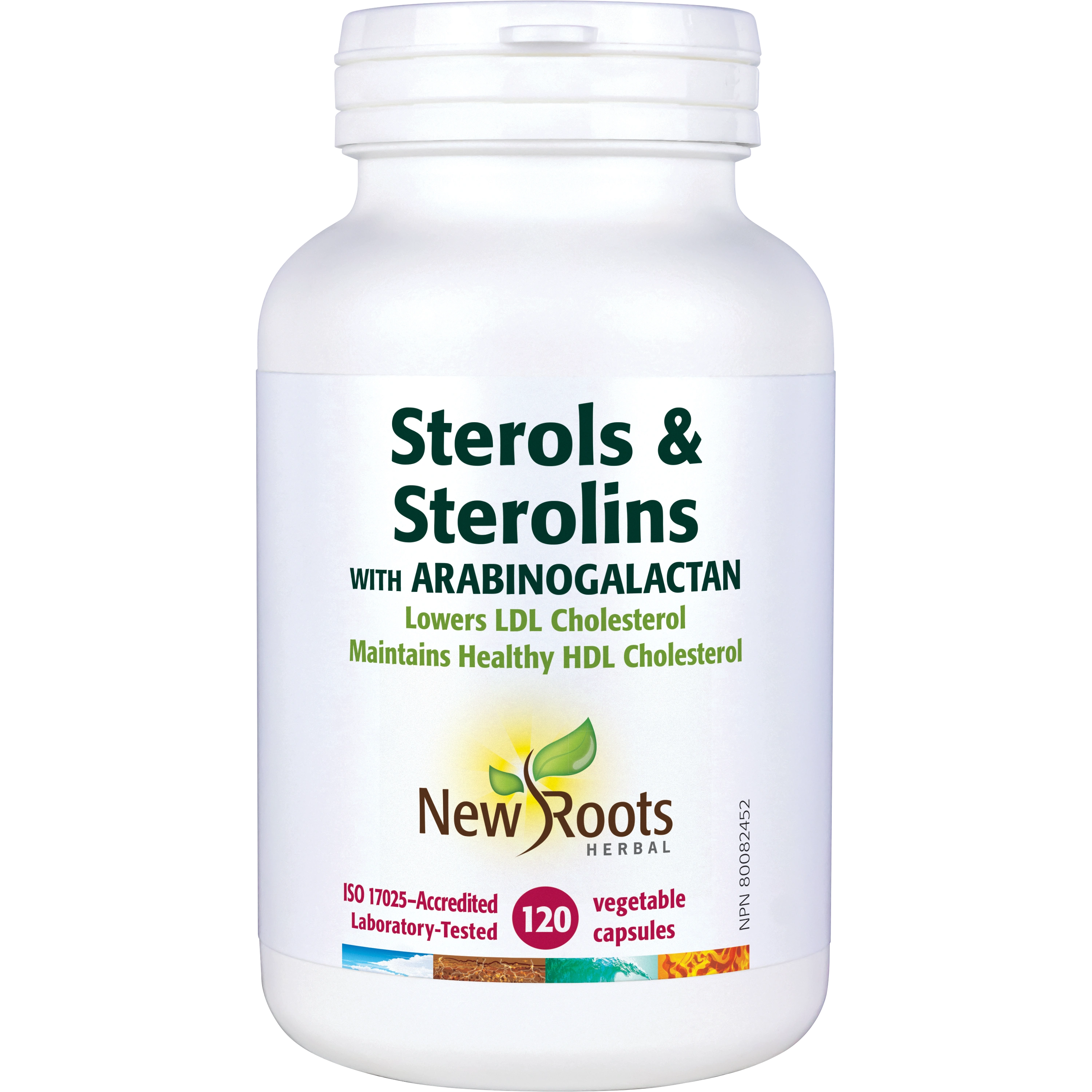 New Roots Sterols & Sterolins with Arabinogalactan 120 Vegetarian Capsules
