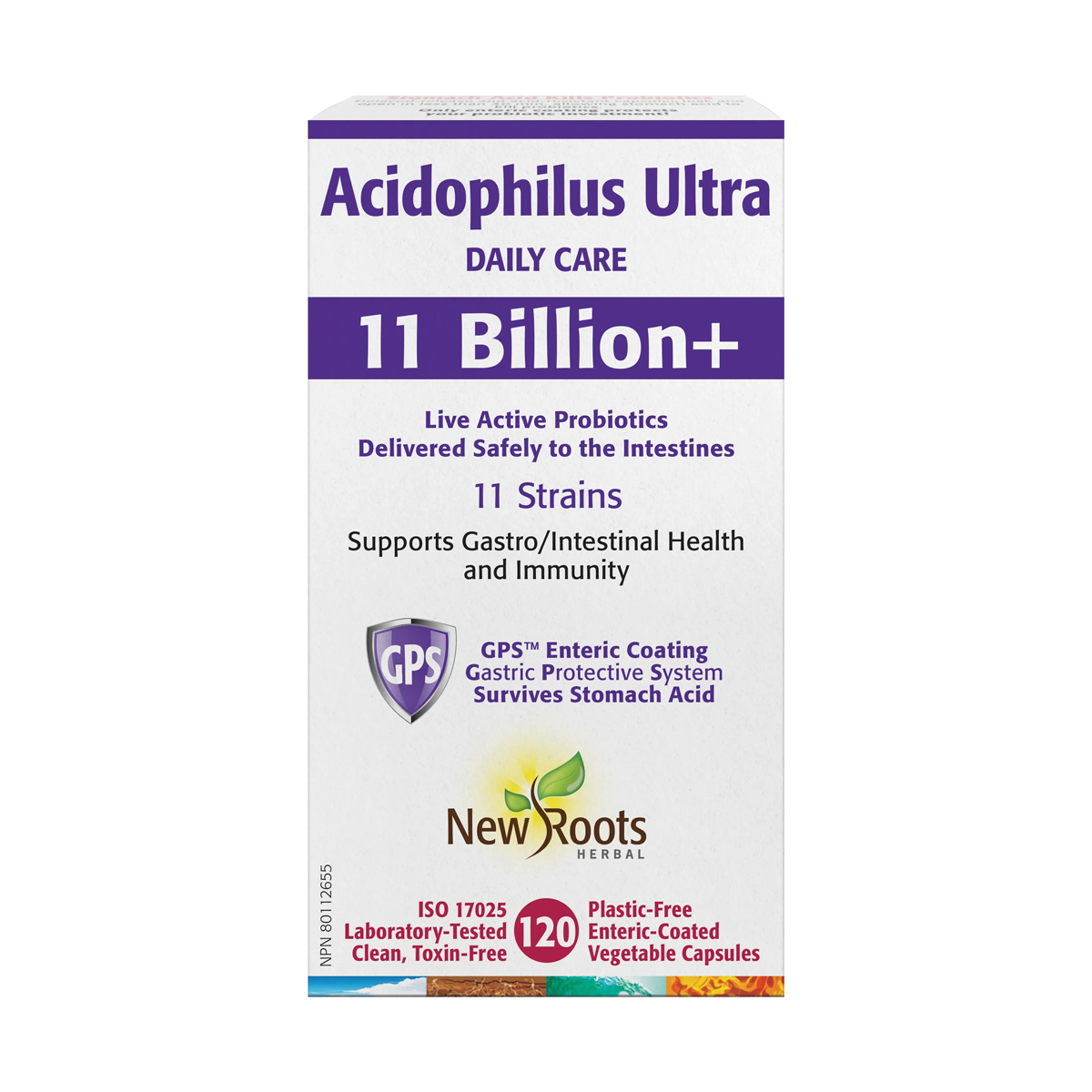 New Roots Acidophilus Ultra Daily Care 11 Billion+ 120 Vegetarian Capsules