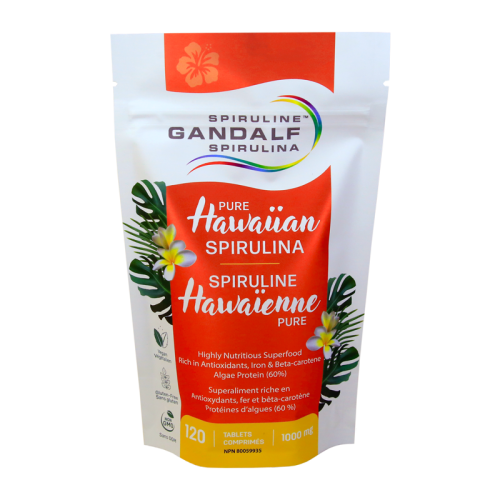 Gandalf Hawaiian Spirulina 1000mg 120 Tablets