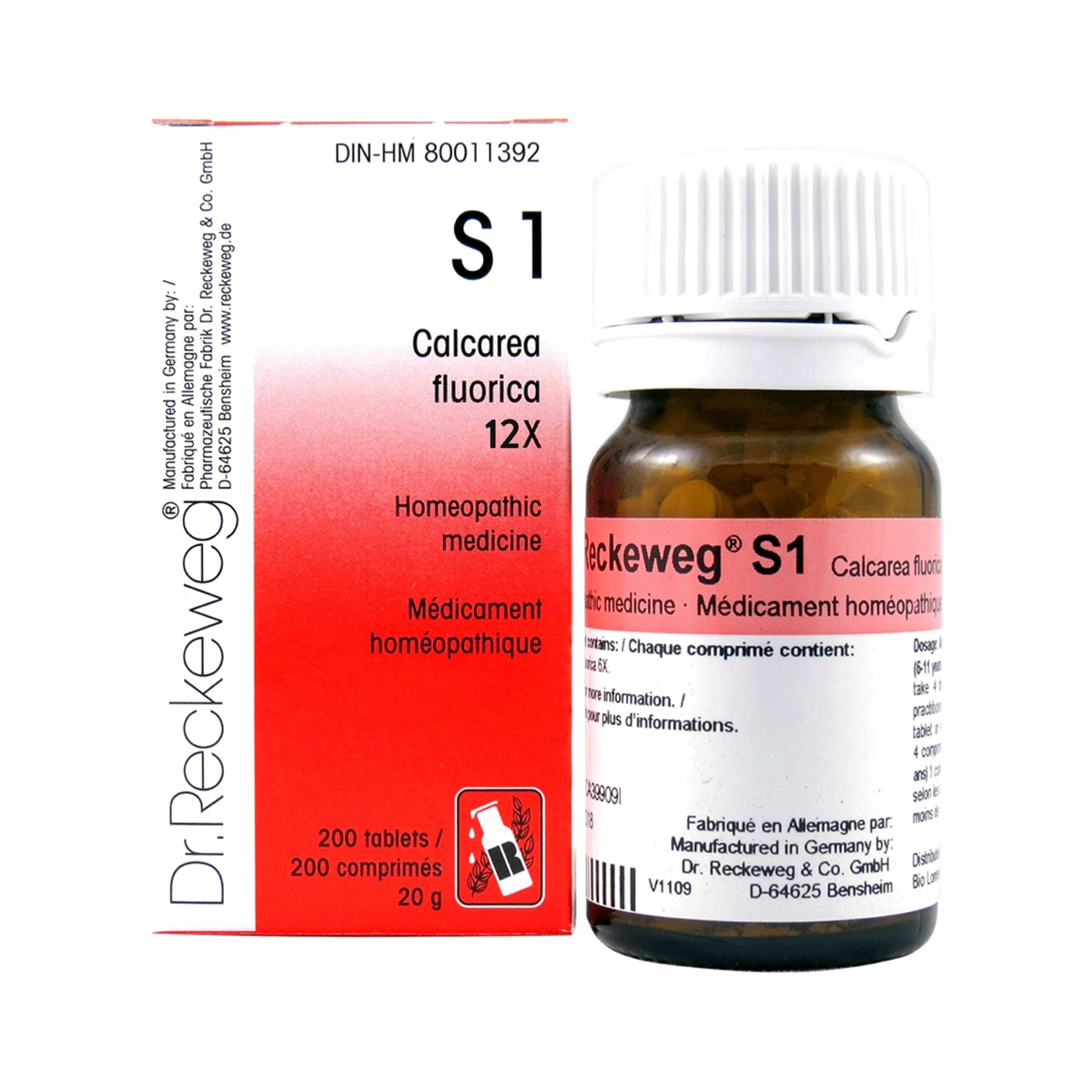 Dr. Reckeweg S1 Calcarea Fluorica 12X Tablets 20g