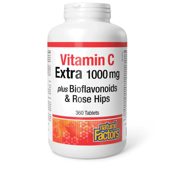 Natural Factors Vitamin C Extra Plus Bioflavonoids & Rose Hips