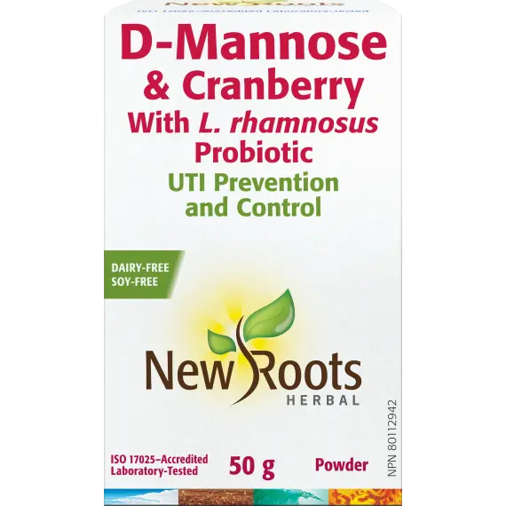 New Roots D-Mannose & Cranberry 50g Powder