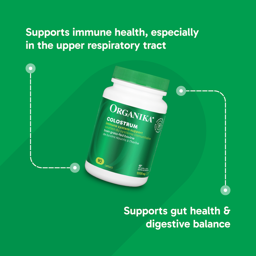 Organika Colostrum 500mg 180 Capsules