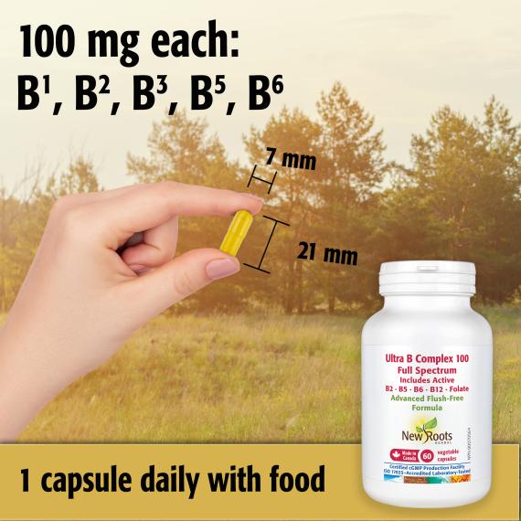 New Roots Ultra B Complex 50mg 90 Vegetarian Capsules