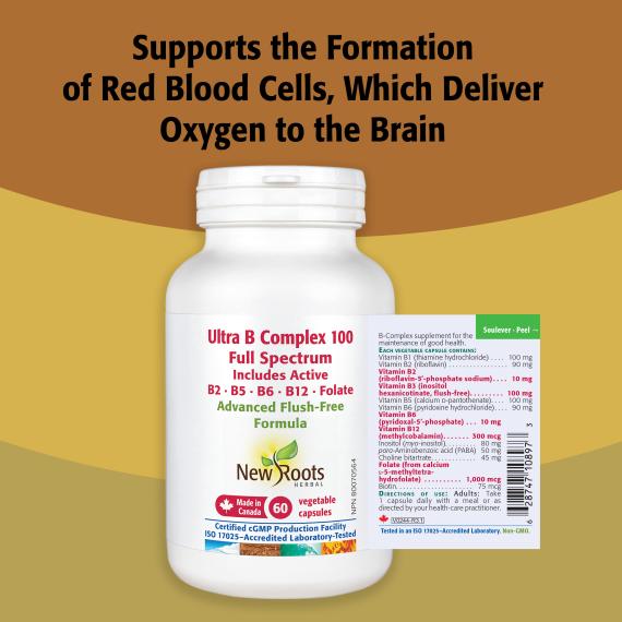 New Roots Ultra B Complex 50mg 90 Vegetarian Capsules