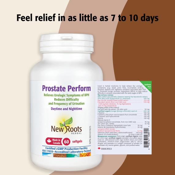 New Roots Prostate Perform 60 Softgels