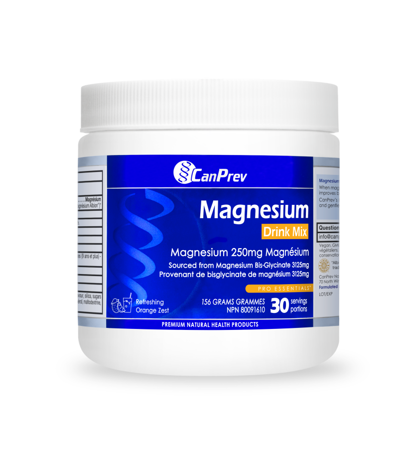 CanPrev Magnesium Bis-Glycinate 250 Ultra Gentle Orange Zest 156g Powder