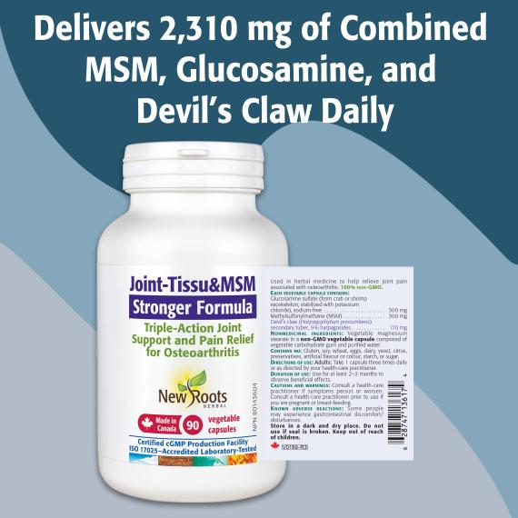 New Roots Joint-Tissu&MSM 90 Vegetarian Capsules