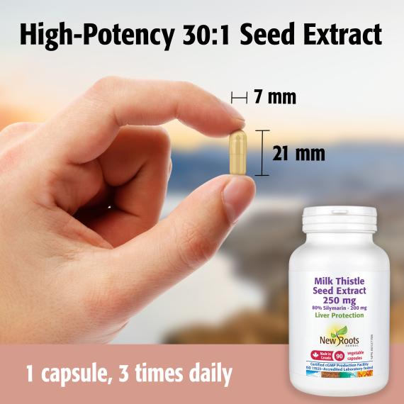New Roots Milk Thistle Seed Extract 270 Vegetarian Capsules