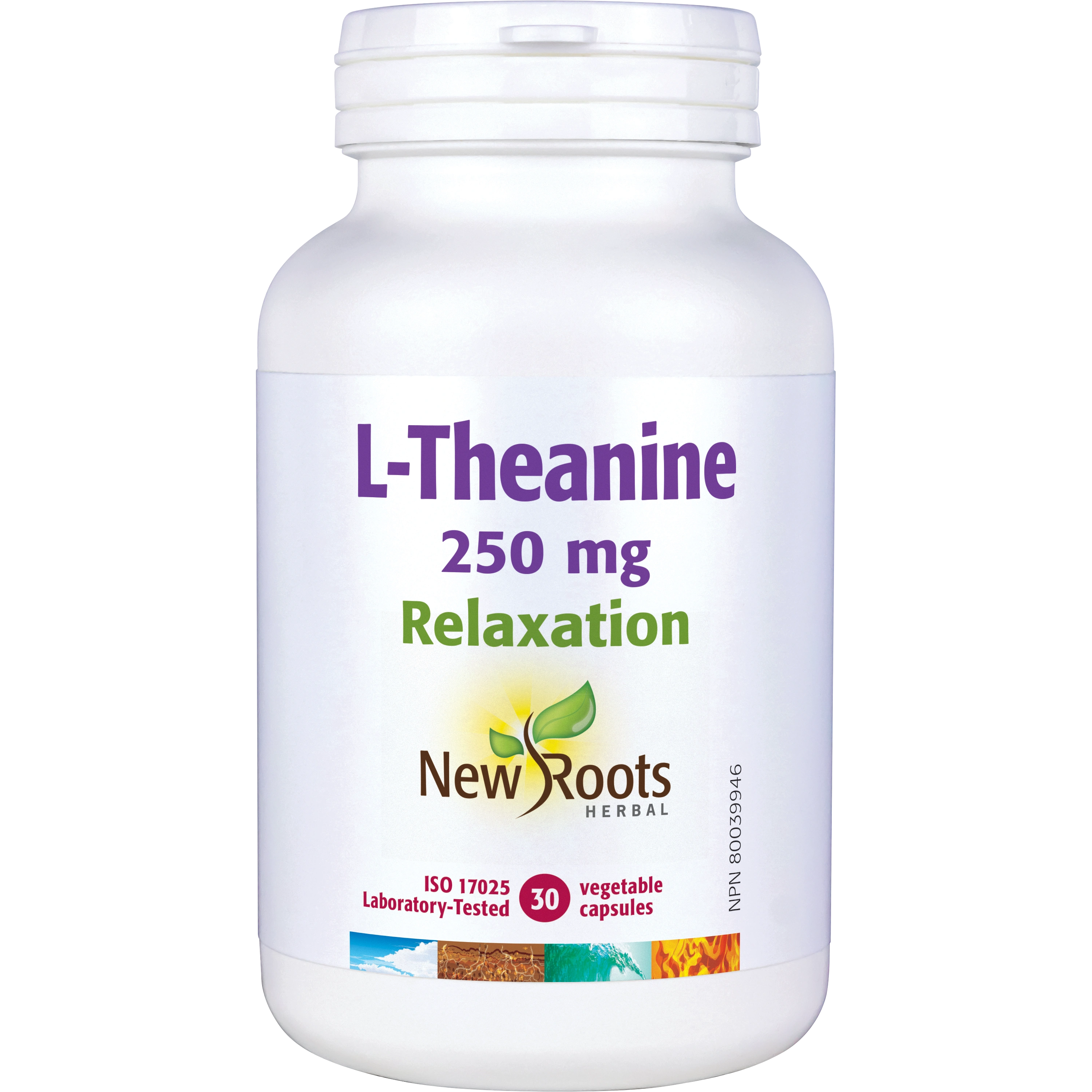 New Roots L-Theanine 30 Vegetable Capsules
