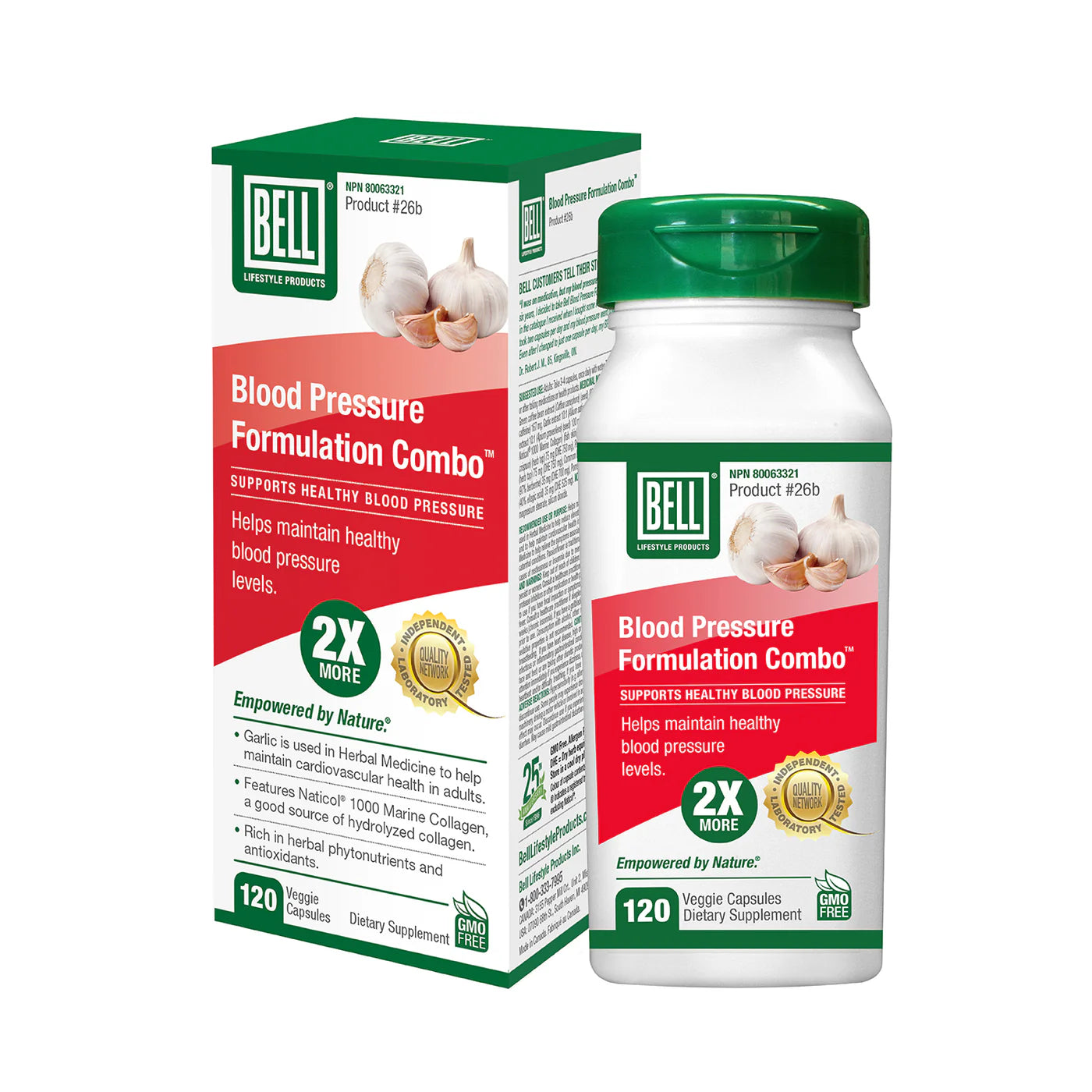 Bell Lifestyle Products #26b Blood Pressure Combo 120 Capsules