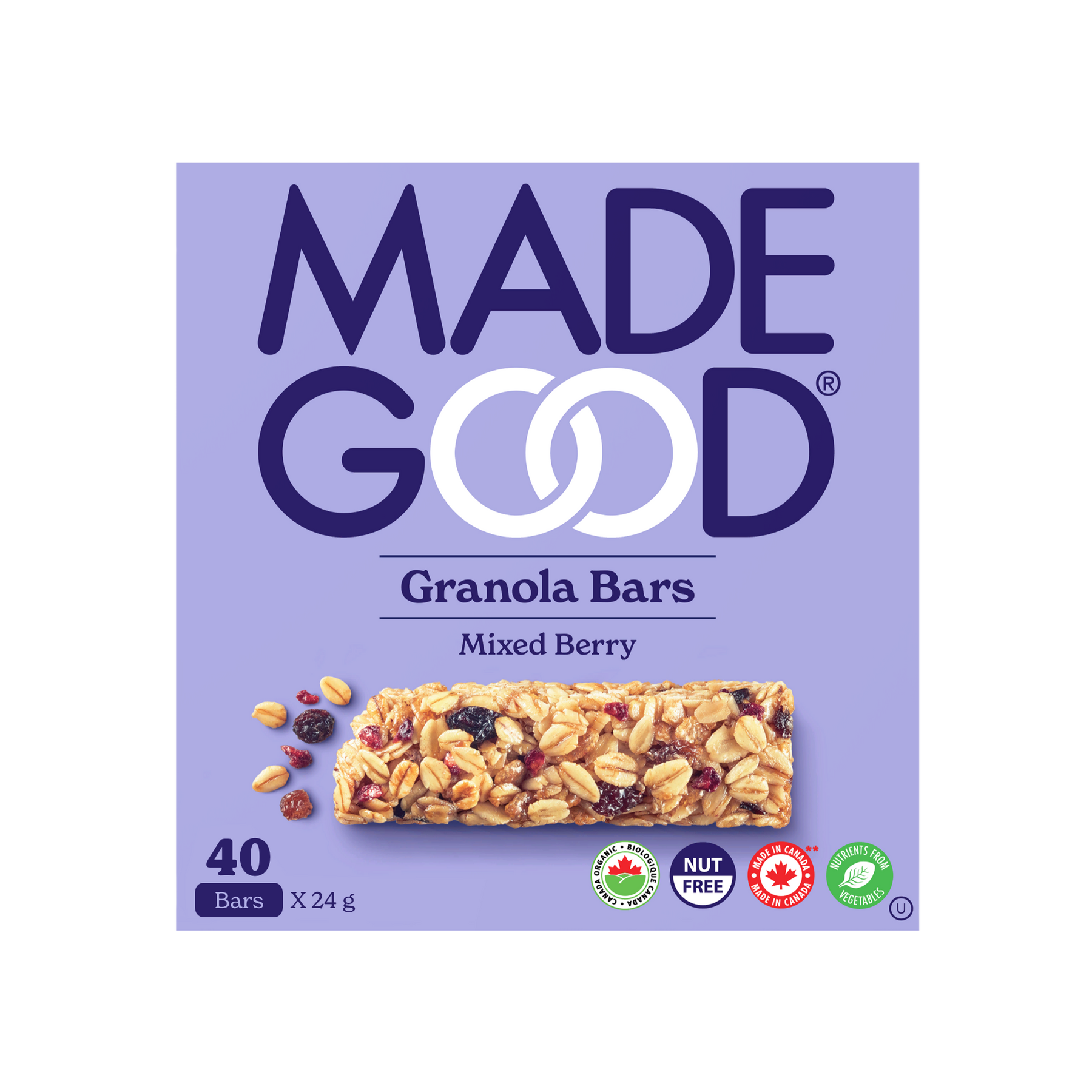 Made Good Mixed Berry Granola Bars 5X24g