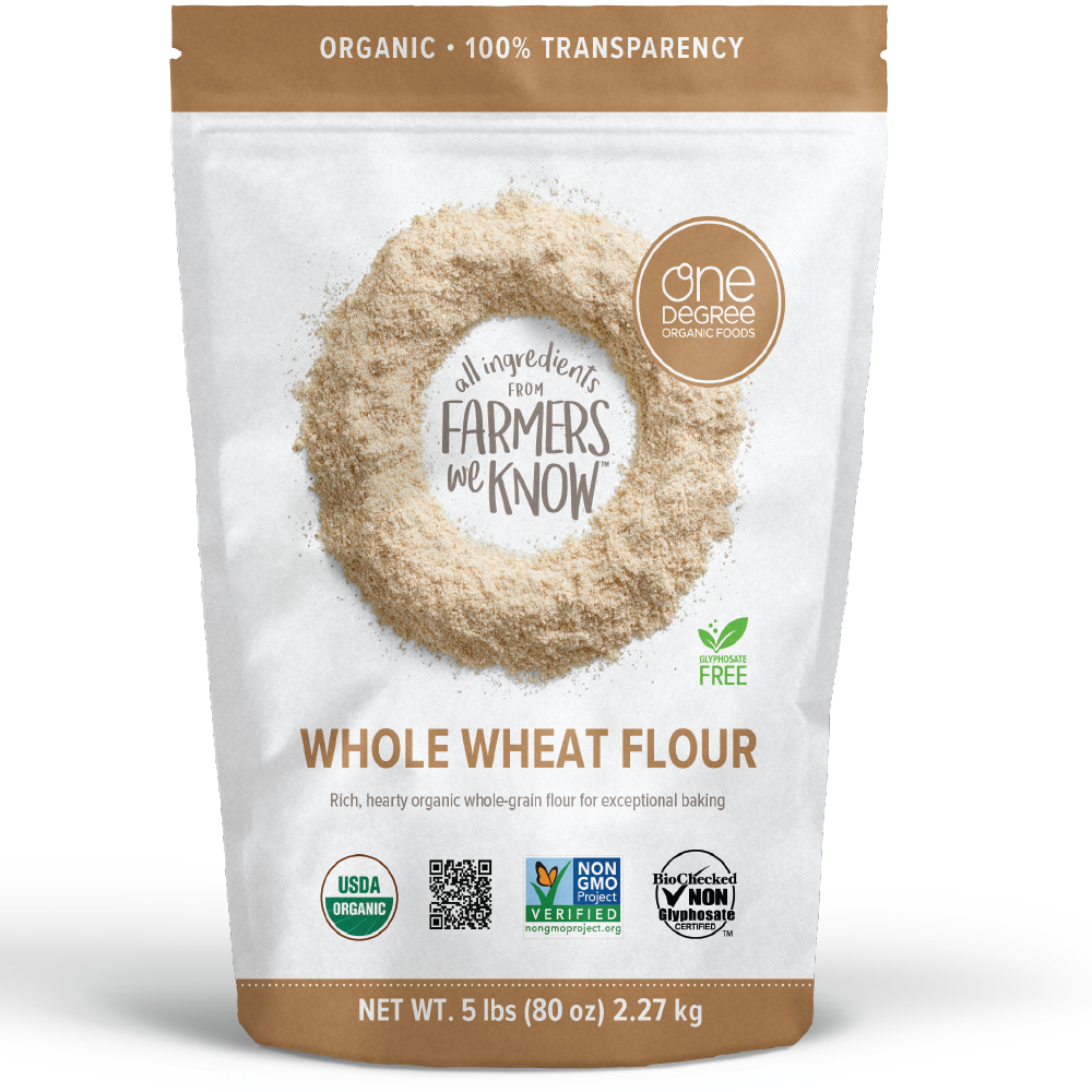 One Degree Organic, Sprouted Whole Wheat Flour 2.27kg