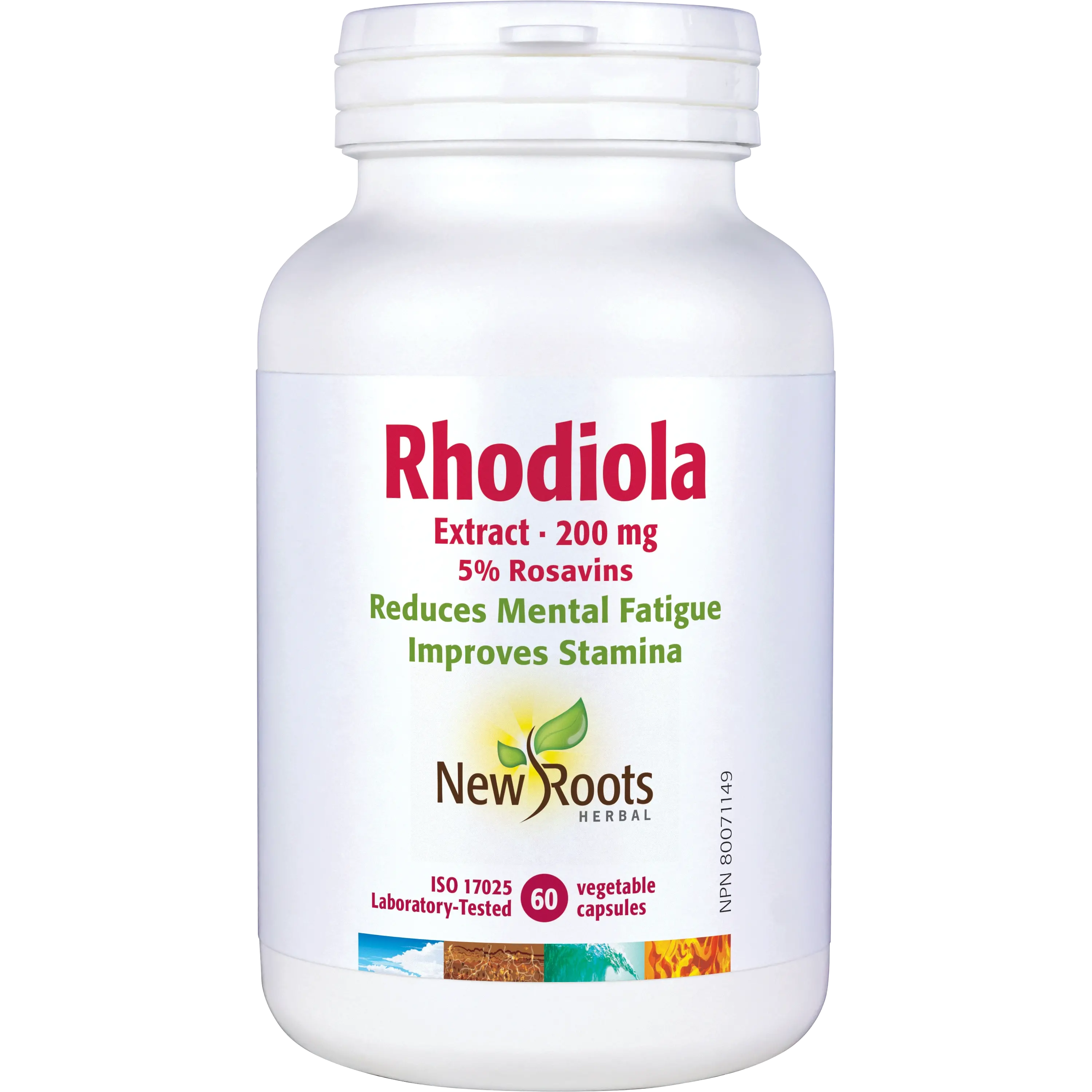 New Roots Rhodiola Extract 200mg 30 Vegetable Capsules