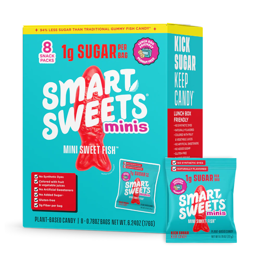 Smart Sweets Sweet Fish Minis Box of 8x 22g Packages