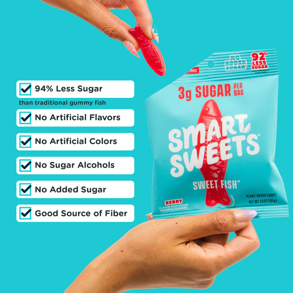 Smart Sweets Sweet Fish Minis Box of 8x 22g Packages
