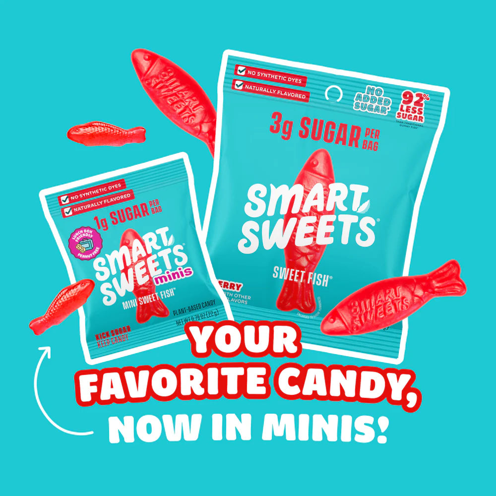 Smart Sweets Sweet Fish Minis Box of 8x 22g Packages