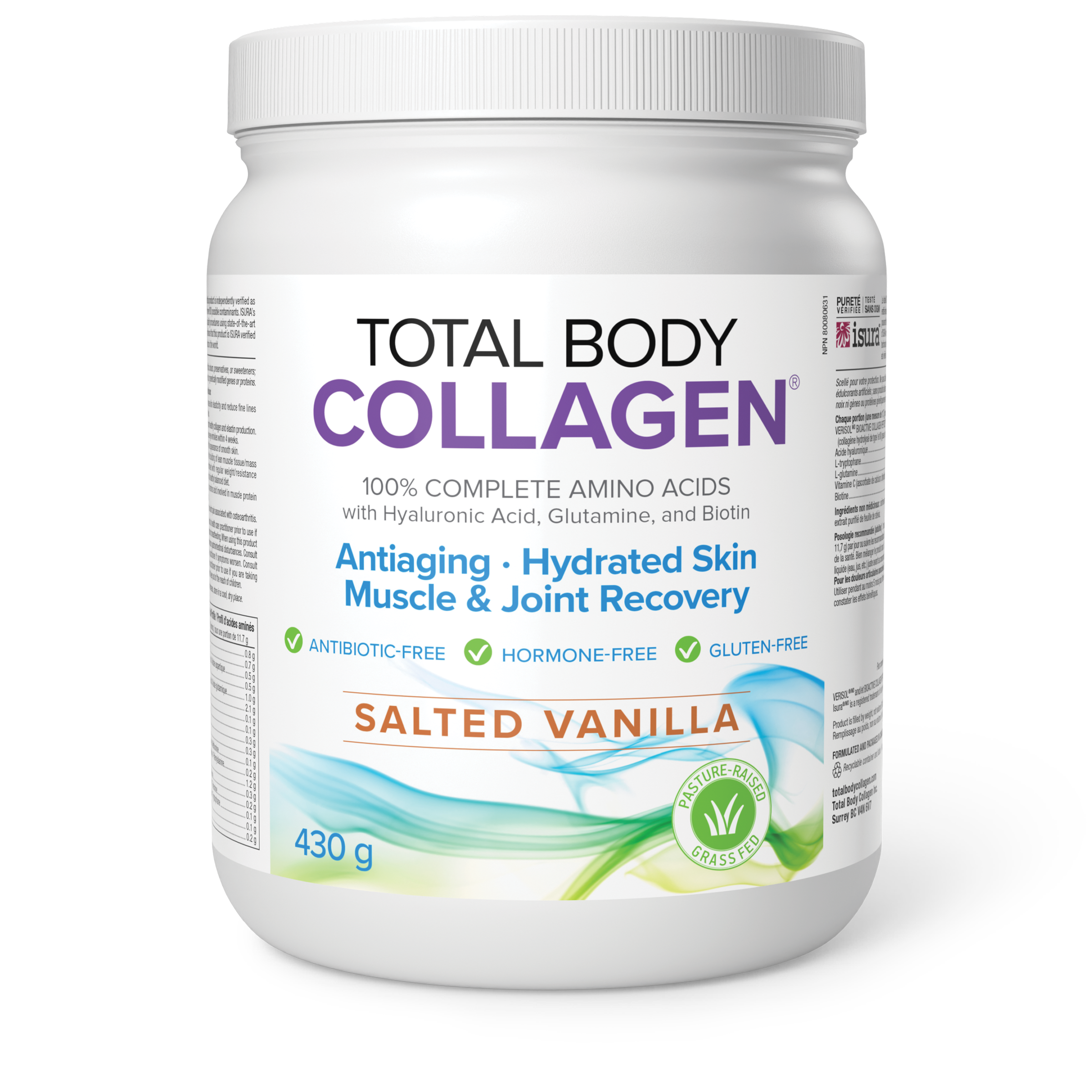 Natural Factors Total Body Collagen Salted Vanilla 430g