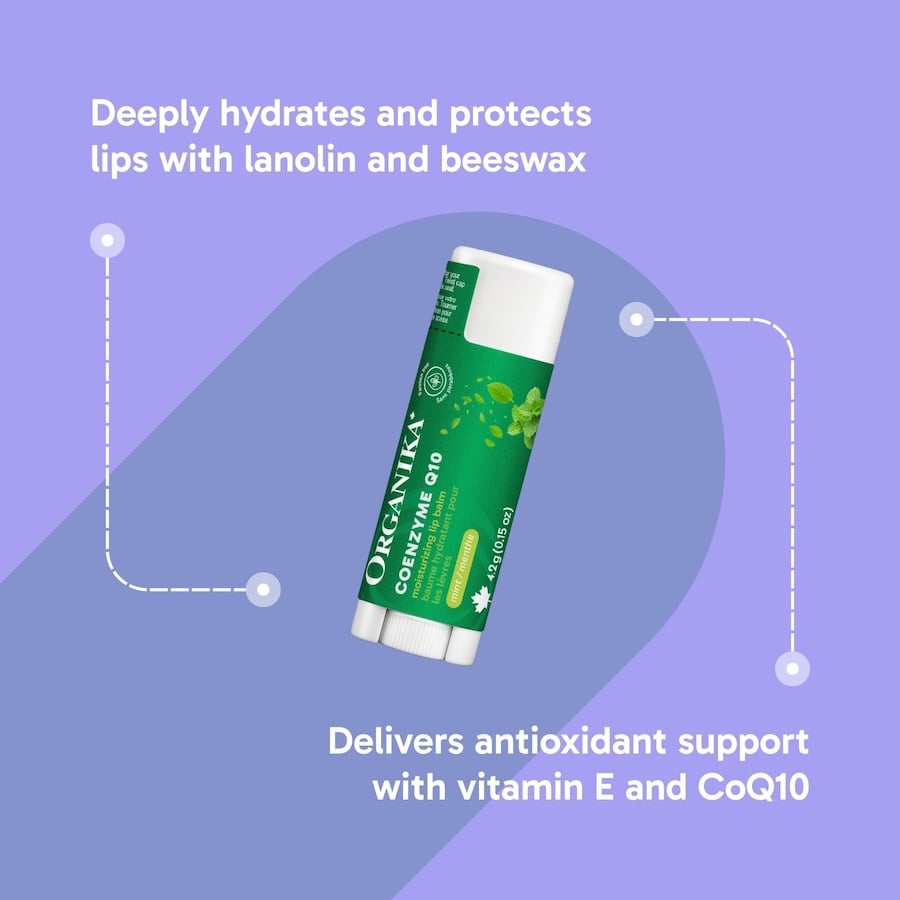 Organika Coenzyme Q10 Moisturizing Lip Balm Mint 4.2g