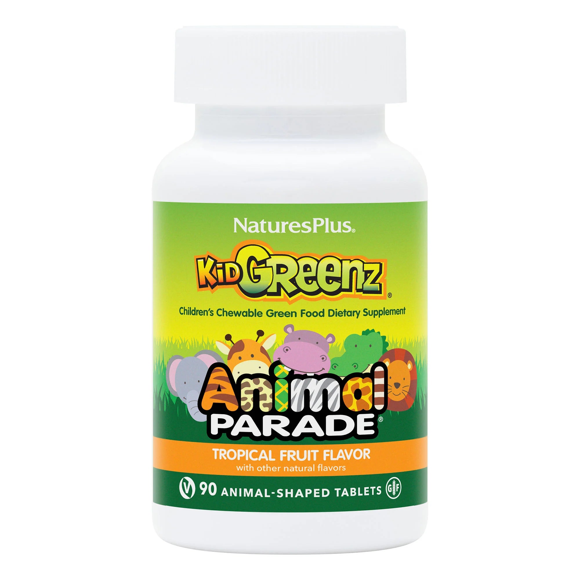 Nature's Plus Animal Parade KidGreenz 90 Chewable Tablets