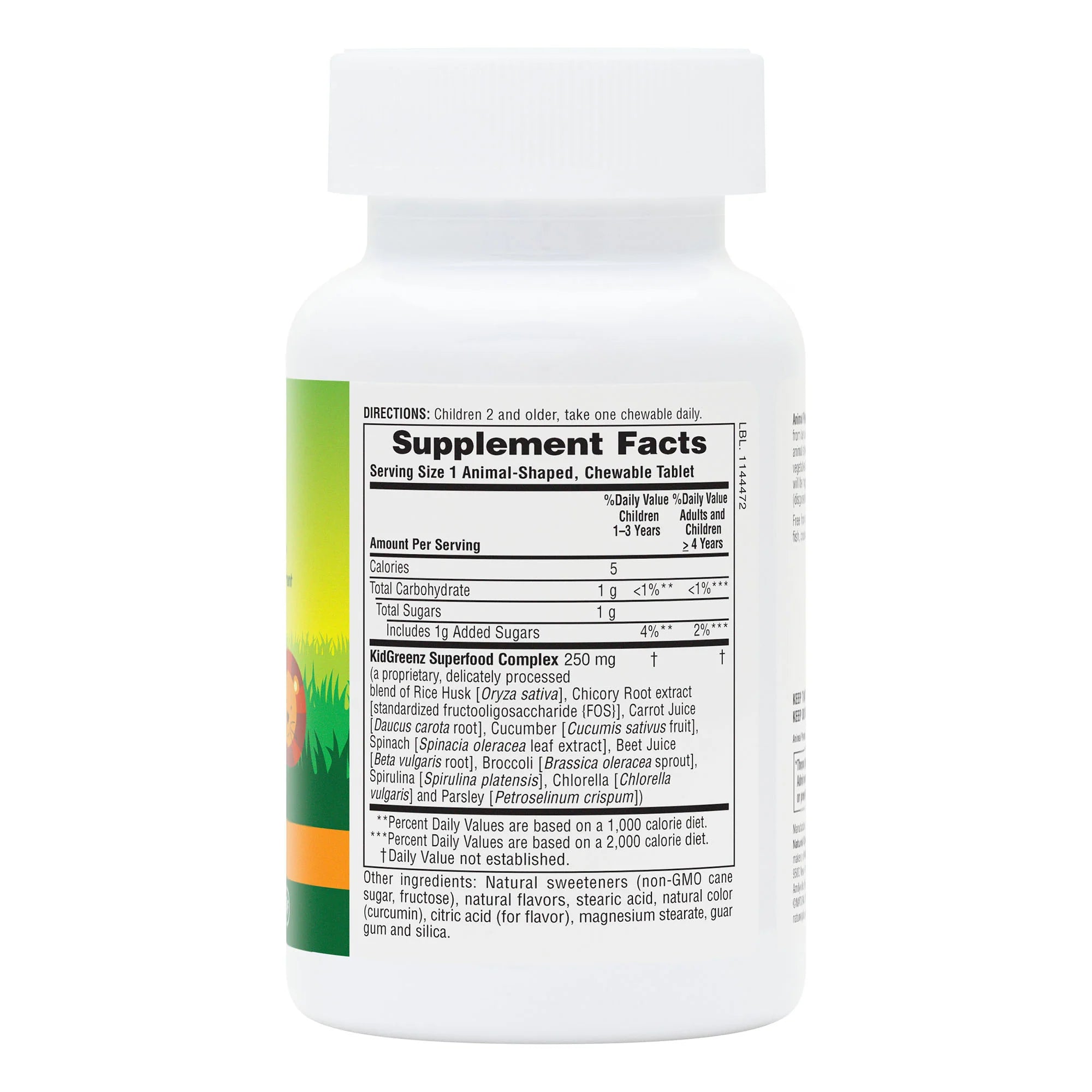 Nature's Plus Animal Parade KidGreenz 90 Chewable Tablets