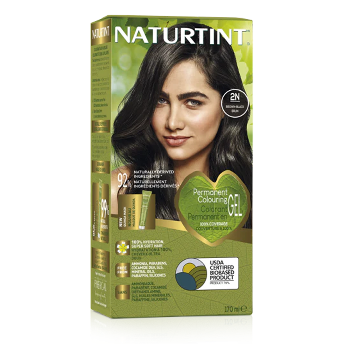 Naturtint Hair Colour 2N Brown Black