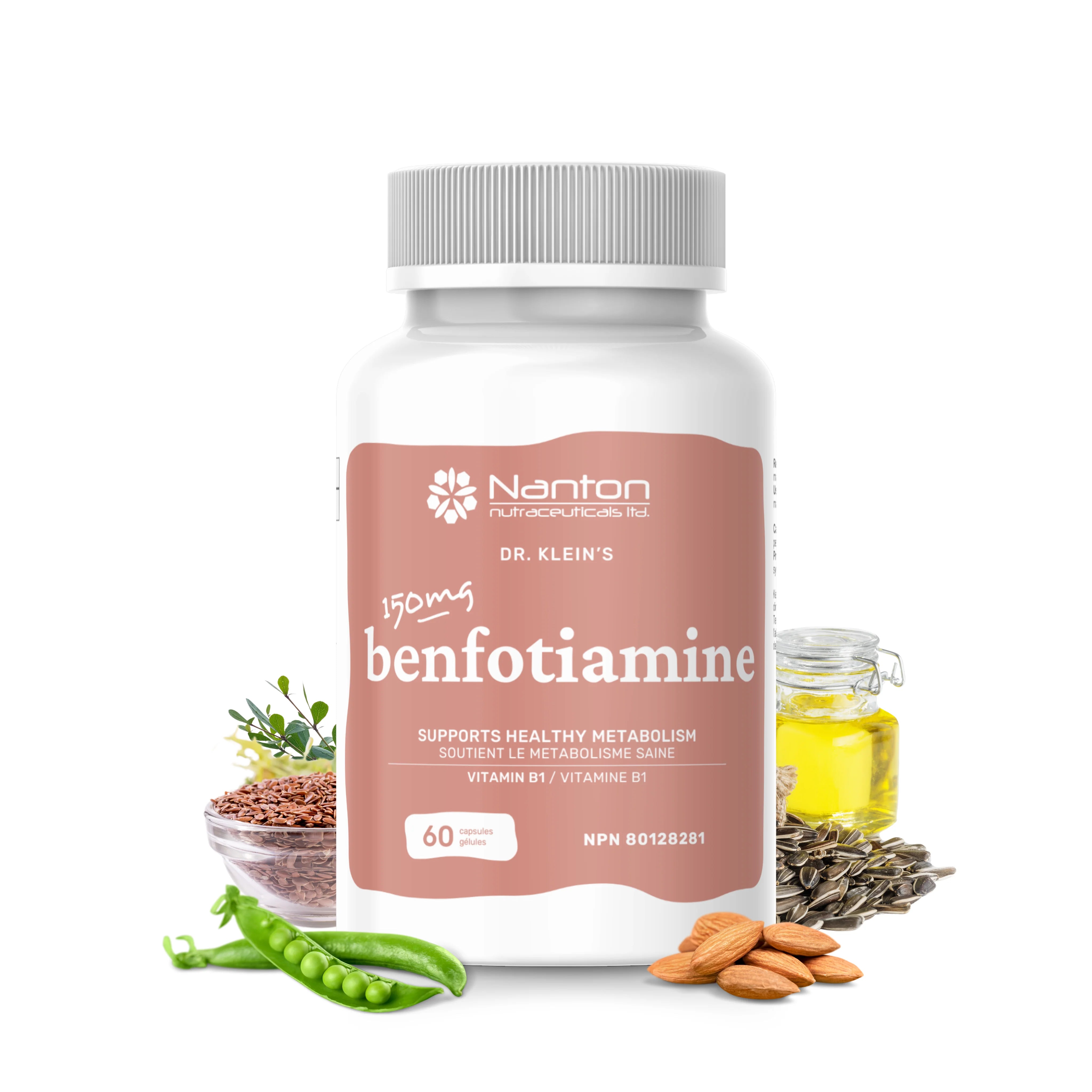 Nanton Benfotiamine B1 60 Vegetarian Capsules