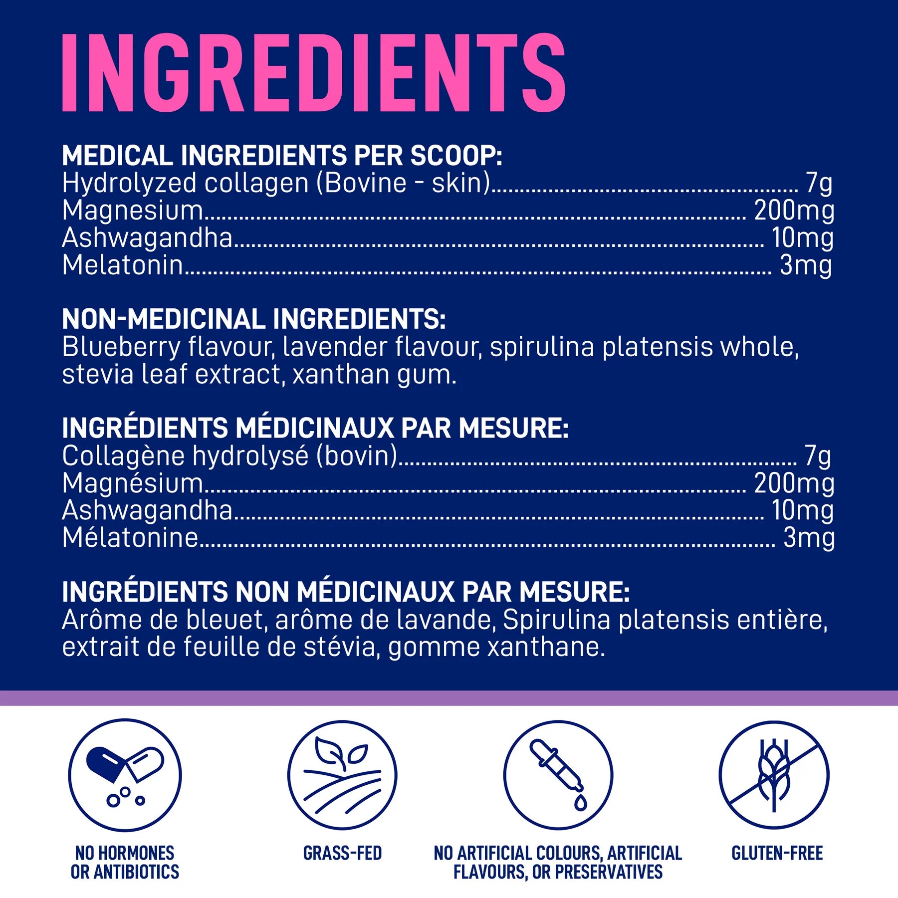 LeanFit Collagen & Sleep Blue Lavender 206g